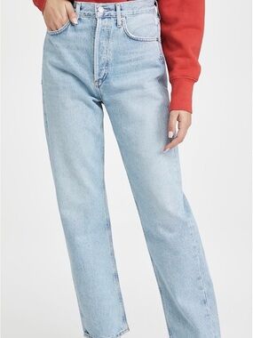Agolde 90s Mid Rise Straight Jeans in Snapshot